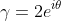 \gamma = 2e^{i\theta}